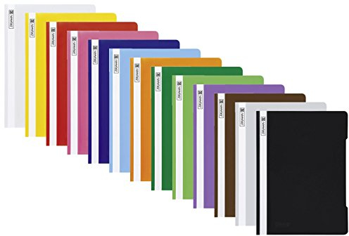 13 Schnellhefter Kunststoff Hefter aus PP Brunnen in 13 Farben