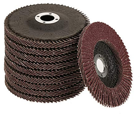Hilitand 10 Stücke Grit 60 Aluminiumoxid Schleifscheibe Disc Polierscheibe Schleifklappe Disc 100 * 6 * 16mm Für Schleifbock, Andere Teile mit linearer Bewegung