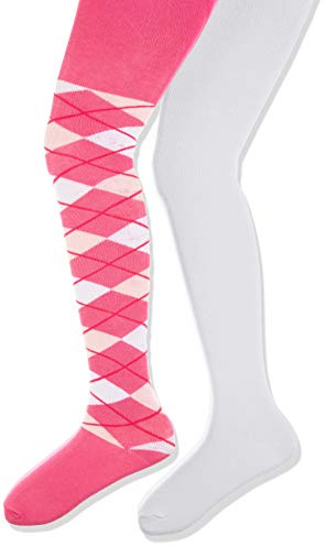 Playshoes flicka rutig och uni med komfortbuntbyxor (2-pack)