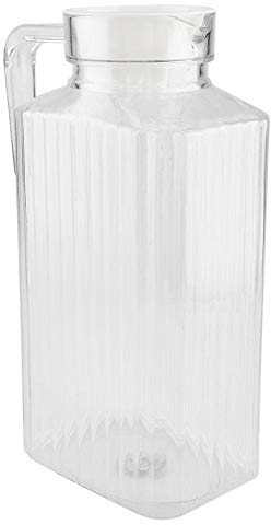 Water Jugs, Acrylic Transparent Bottle Ice Cold Carafe with Lid Jug Kettle for Red Wine, Wine, Juice, Milk, Ice Cold Water, etc.(1800ml)