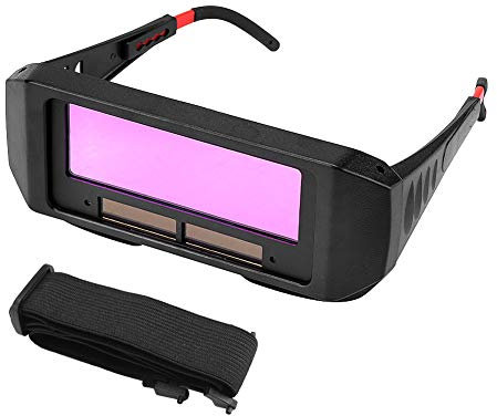 Yosoo Health Gear Welding Goggles Auto Darkening Welder Eyes Glasses Welding Helmet with Elastic Strap for Protecting Eyes