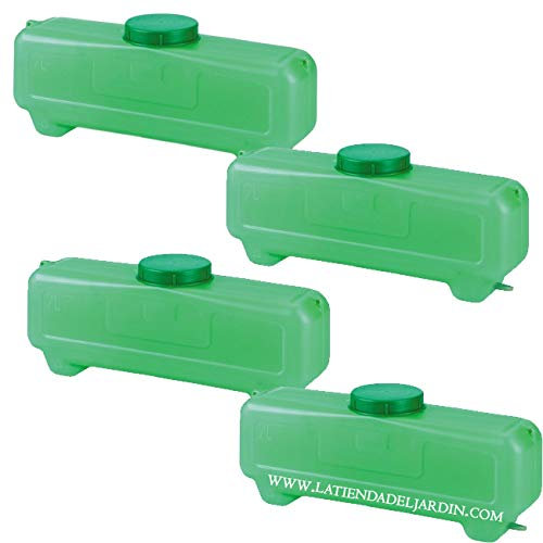 Suinga - Pack 4 x DEPÓSITO DE Agua de 7 litros con Filtro, Verde