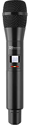 Power Dynamics PD632HH Microfono Inalambrico Dinamico de Mano, Microfono Inalambrico UHF para Serie PD632, Micro para Cantar, Microfono Reuniones, Microfono Conferencia Inalambrico