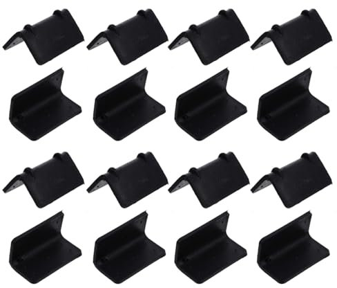 VILLCASE 100pcs Load Securing Edge Protectors, Black Plastic Edge Protectors for Cargo Loads, L-Shaped, for Box Packaging, Prevents Damage, Easy Storage