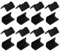 VILLCASE 100pcs Load Securing Edge Protectors, Black Plastic Edge Protectors for Cargo Loads, L-Shaped, for Box Packaging, Prevents Damage, Easy Storage