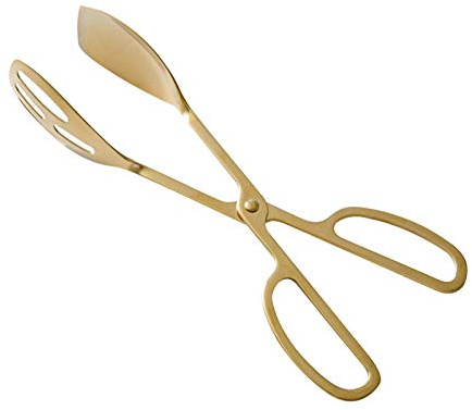 Food Tongs, Stainless Steel Kitchen Tongs Salad Tongs for Cooking, Barbecue, Pastry, Sandwich, Ice, Serving Scissors Tongs
