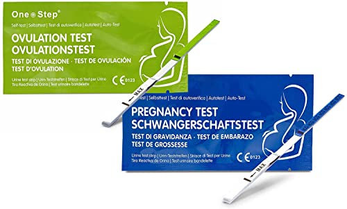 One+Step 25 x Test di ovulazione ultrasensibili (20mIU/ml) + 5 x Test di Gravidanza ultrasensibili 10 mIU/ml