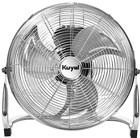 Kuyal Floor Fan, Electric Air Circulator Fan 50cm 3 speeds Floor Standing Cooling Fan, Pedestal Fans 16'' for Home, Garage, Gym and Office, 80W…