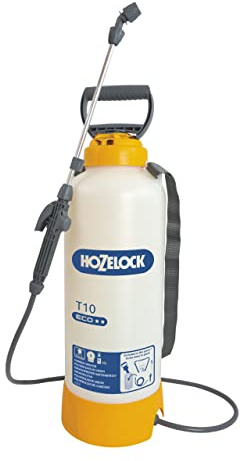 Hozelock T10 Eco Zerstäuber, 10 Liter, Aluminium und Kunststoff, Handgerät, transparent, 3 bar, Drucksprüher