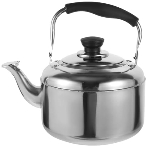 UPKOCH Stainless Water Boiler Stovetop Kettle 2L Whistling Kettle with Anti-Scald Handle for Gas and Electric Hobs Ideal for Boiling Water for Tea Coffee Home and Camping