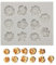 TNSLAND Silikonform in Lebensmittelqualität, Blumen Kuchenform, Wiederverwendbare Backform, Pudding Rose Form, 11 Blumen Hohlräume Antihaft Backblech, Besondere Backform für Küche