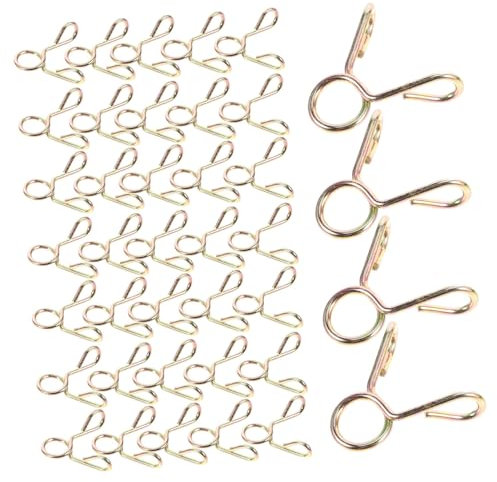 UPKOCH Fascette Stringitubo a Molla in Acciaio 100 Pezzi Morsetti Per Tubo Acqua E Olio Clip Di Fissaggio Resistenti Per Fai Da Te E Uso Professionale