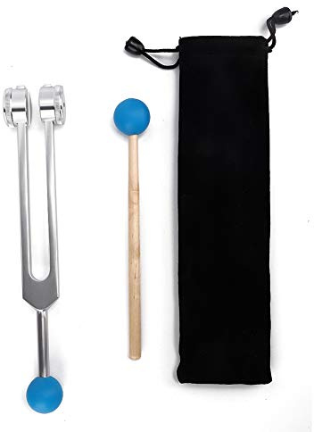 ANKROYU 136,1 Hz Hammer-Stimmgabel, Legierung, Frequenz-Stimmgabel, Yoga, Meditation, Stimmwerkzeug, Sensor, Schallenergie, Stimmgabel, Stimmgabel aus Aluminiumlegierung, Messingband