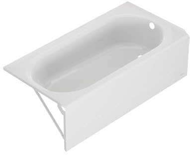 American Standard 1393202.020 Princeton PRO 60 x 30-Inch Above Floor Alcove Bathtub, Right-Hand Drain, White