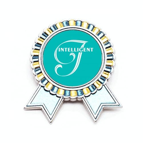 Ice Idea Brosche mit Buchstaben, Art-Deco, modisch, Anstecknadel, Gewinner-Auszeichnung, Medaille, M, Metall