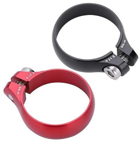 Abrazadera tija sillin bici, Abrazadera for tija de sillín de bicicleta, 1 pieza, 31,8/34,9 mm, aleación de aluminio, abrazadera for tija de sillín de bicicleta de montaña ultraligera, accesorios for