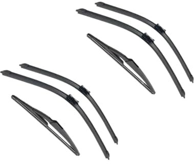 SAFATBZ Wischerarm Für FIAT 500 312 2007-2017 Auto Vorne Hinten Wischerblätter Scheibenwischer Auto Windschutzscheibe Auto Wischer 24 + 14 + 11 Auto Wischerblätter(6 Wipers)