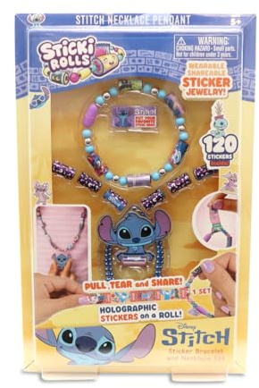 Sky Castle Sticki Rolls Stitch Lot de pendentifs autocollants à porter, jouets à collectionner, Disney Stitch