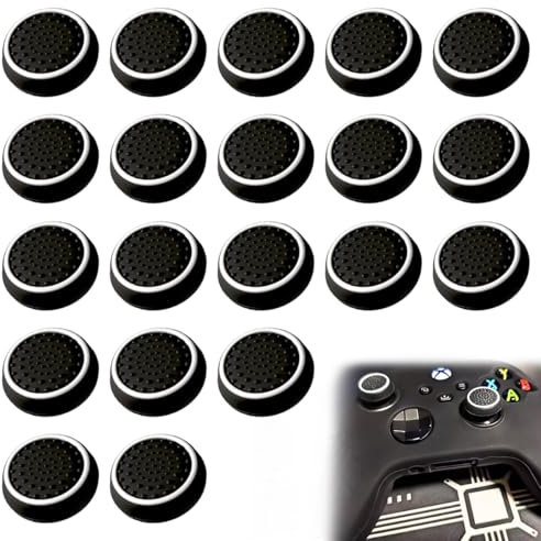 20Pcs Silicone Thumb Cap Thumb Stick Caps Grip Accessory Set for XBOX One PS5 PS4 Series Controller Sticks Joystick