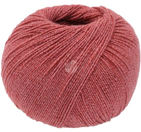 LANA GROSSA Meilenweit Cotton Bamboo | 4-fädiger Bambus Klassiker, waschmaschinenfest | Handstrickgarn aus 40% Baumwolle, 25% Schurwolle, Viskose | 100g Wolle zum Stricken & Häkeln | 420m Garn FB35
