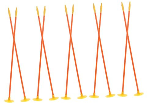 HANABASS Spielzeug Pfeile Mit Saugnapf 41cm Kunststoff Ersatz Saugpfeile Für Kinderbogenschießen Mit Pfeiltasche Und Zielscheibe Indoor Outdoor Bogenschießspielzeug