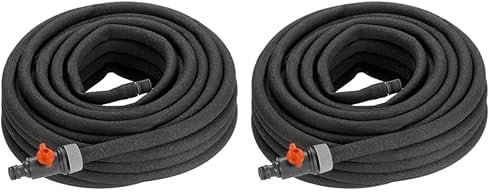 Gardena Perl-Regner: Wassersparender Regner für Bewässerung von Pflanzenreihen und Beeten, Wasserersparnis bis 70%, individuell längenanpassbar, leicht zu bedienen, Schlauchlänge: 7.5 m (1968-20)