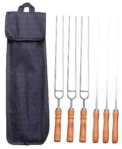 TOYANDONA 1 Juego Barbacoa de Inoxidable con Mango de Utensilios Perfectos para Picnic para Bbq al Aire