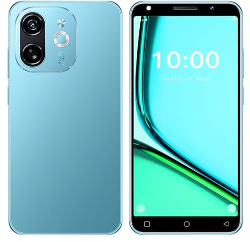 LilCost Unlocked Mobile Phones, 1GB RAM and 16GB ROM,Dual Camera Dual SIM, 5.0'' HD Display with 3500mAh Big Battery Support Wifi/Bluetooth/Face Android Cellphone (Blue)