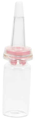 ERINGOGO Biberón para Alimentación de Mascotas Pequeño de Vidrio Chupete de Silicona Flexible 10ml para Hámster, Erizo y Petauro del Azúcar, Adecuado para Suministros de Enfermería