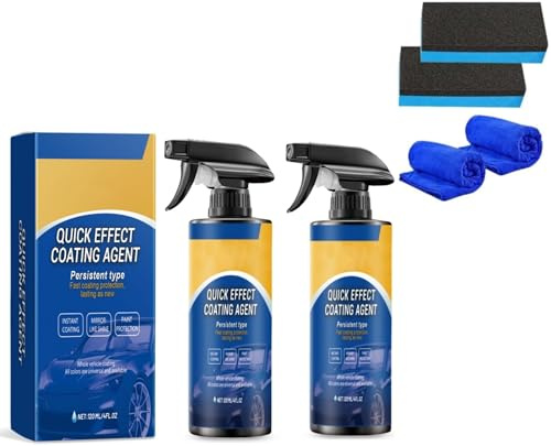 Spray Ceramica Auto, Spray Plastica Interni Finitura Lucida Auto Protezione Antigraffio Protezione Copertura Auto Rivestimento Spray con Panno Microfibra