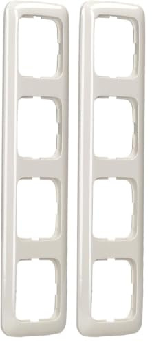 Busch-Jaeger 2514-212 Abdeckrahmen 4-fach Rahmen (Duroplast) Cremeweiß Busch-Duro 2000 SI 2CKA001725A0571 (Packung mit 2)