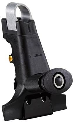 Yakima 1A Raingutter Clamping Roof Rack Towers with Durable Die Cast Interior for RoundBar and Vehicles with Rain Gutters, Black, Set of 4