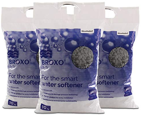 BROXO 30kg 3 x 10kg Regeneriersalz 6-15 Bruchsalz für Wasserenthärtungsanlagen Poolsalz Schwimmbadsalz Wasserpflege
