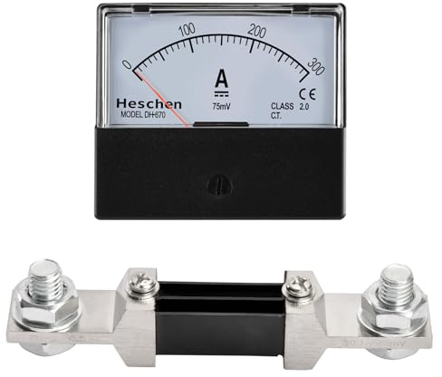 Heschen misuratore di corrente amperometro a pannello rettangolo montato misuratore di corrente DH-670 DC 0-300A 75mV classe 2.0 con derivazione