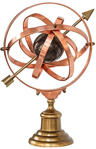 aubaho Cobre Reloj de Sol de la decoración del jardín de Estilo Antiguo del Mundo 50cm