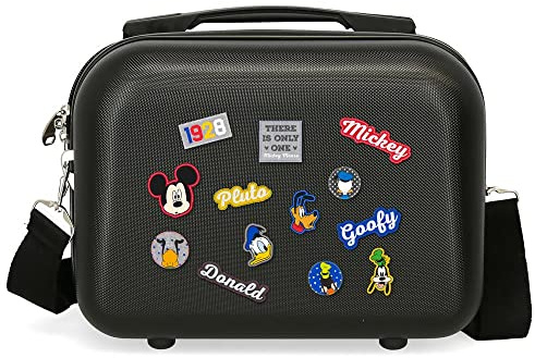 Disney Have a Good Day Mickey Black ABS Adaptable Beauty Case,29x21x15 cms,Black