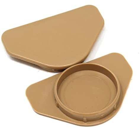 Falcon Workshop Supplies Ltd. 20, 35mm Light Oak Winged Hinge Hole Cover Caps - Kitchen Cabinets/Cupboard Doors
