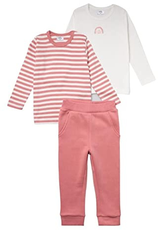 Stellou & friends Baby und Kleinkind Langarmshirt 2er Set, Hochwertige Baby-Kleidung T-Shirt Set aus 100% Bio Baumwolle, Perfekt für Herbst & Winter, Oeko-TEX 100 Zertifiziert, Unisex