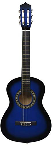 Susany Klassikgitarre Mit Gitarrentasche,Gitarre aus massivem Lindenholz,Volle Größe:1/2 (34 inch),Körpergröße:7,7 cm,Lindenholz, Volle Größe: 1/2 (34 inch),Nylon, harter Kunststoff