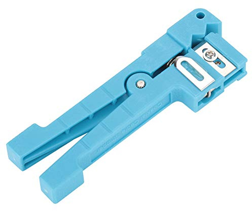 Dénudeur Fibre Optique 45-163 Pince à Dénuder Câble Coaxial Outil de Coupe Longitudinal avec Lames Réglables pour FTTH | Outil de précision pour gaine FTTH, ajustable 3,2-5,6 mm, alliage robuste, usage professionnel en télécommunications