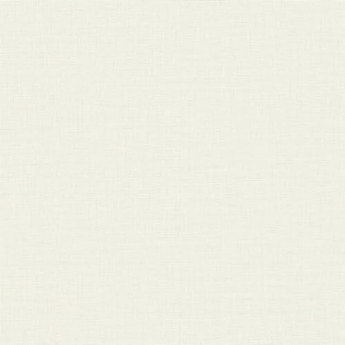 Profhome Papier peint aspect textile 387128-GU papier peint intissé (TNT) crème gris-clair 0,53 m x 10,05 m / 5,33 m2