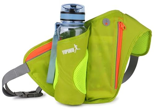 Stronrive Running Trinkgürtel - Fashion Fanny Packs Wasserdichter Gürtel,Verstellbarer Taillenbeutel Laufgürtel mit Flaschenhalter für Dog Walker Wandern und Joggen