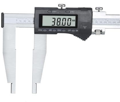 DXDRT Calibre Digital 800mm/31.5 de Mandíbula Larga,Pie de Rey Digital de Acero Inoxidable con Pantalla LCD,Profesional Electrónico Vernier Caliper para Mediciones Externas y Internas,ABS y Cero