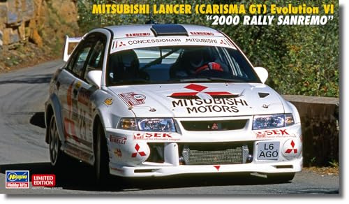 Hasegawa - 1/24 Mitsubishi Lancer Carisma GT Evo I, 2000 Rally San Remo - Plastik-Modellbau - Maßstab: 1:24
