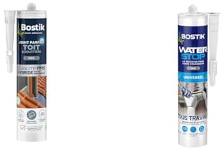 Bostik Mastic d’Étanchéité Joint Parfait Toit et Gouttière – Tous Matériaux – Extérieur & Membrane d'Étanchéité Waterstop – Jointe, Colle, Rebouche – Réparation de Fuites