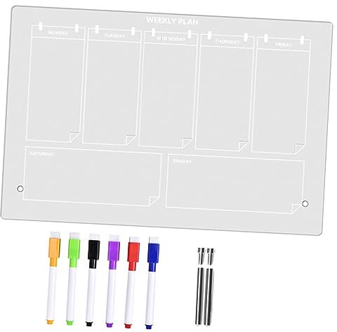 Parliky Acryl-memoboard Transparent Zum Schreiben Nachrichtenaufzeichnungsboard Für Home Schule Büro Acryl-board Memoboard Schreibboard