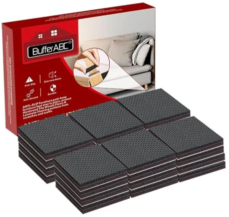 Piedini Autoadesivi Gomma Tampone Antiscivolo per Mobili 24 pezzi da 50 mm Feltrini di Gomma Adesivi