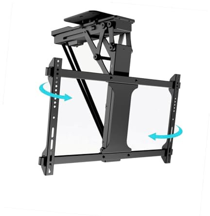 Support télescopique motorisé au plafond ou au mur pour TV 32 75 Capacité de charge maximale 35 kg Ascenseur électrique avec mémoire intelligente et télécommande