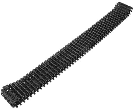 ERINGOGO Plastic Tank Track Replacement Accessory for Robot Chassis DIY Model Tank Track Parts for Toy Car Black Sturdy for Long-Term Use
