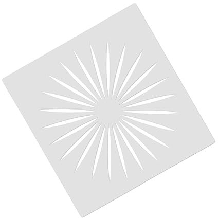 Operitacx 10stücke Kunststoff Sonnenmuster Schablonen Für Malerei Diy Bastelvorlagen Zeichenschablonen Malvorlagen Hohlmalschablonen Tapeten Schablonen Für Junge Mädchen Und Erwachsene